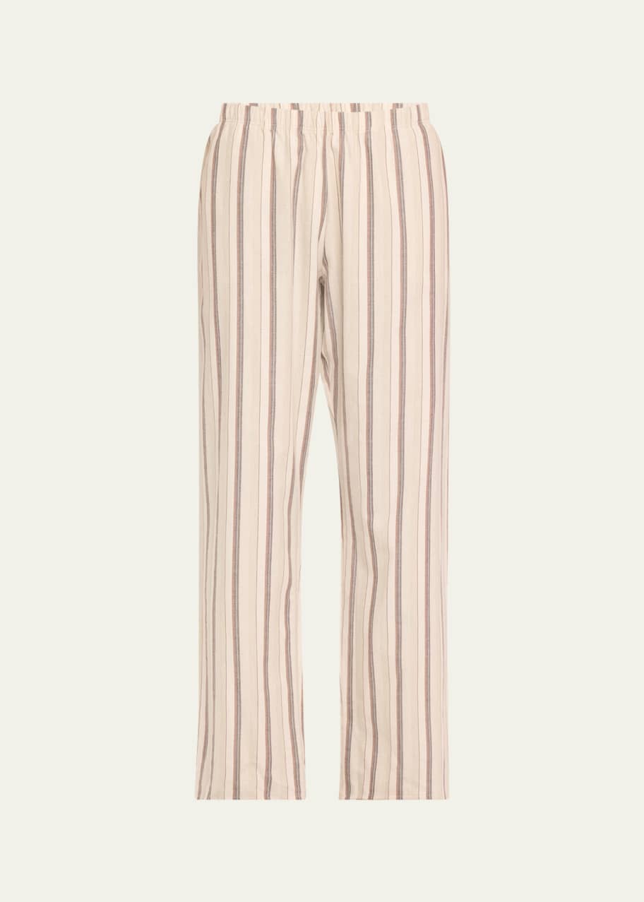 Image 1 of 1: Loungy Nights Striped Flannel Pants