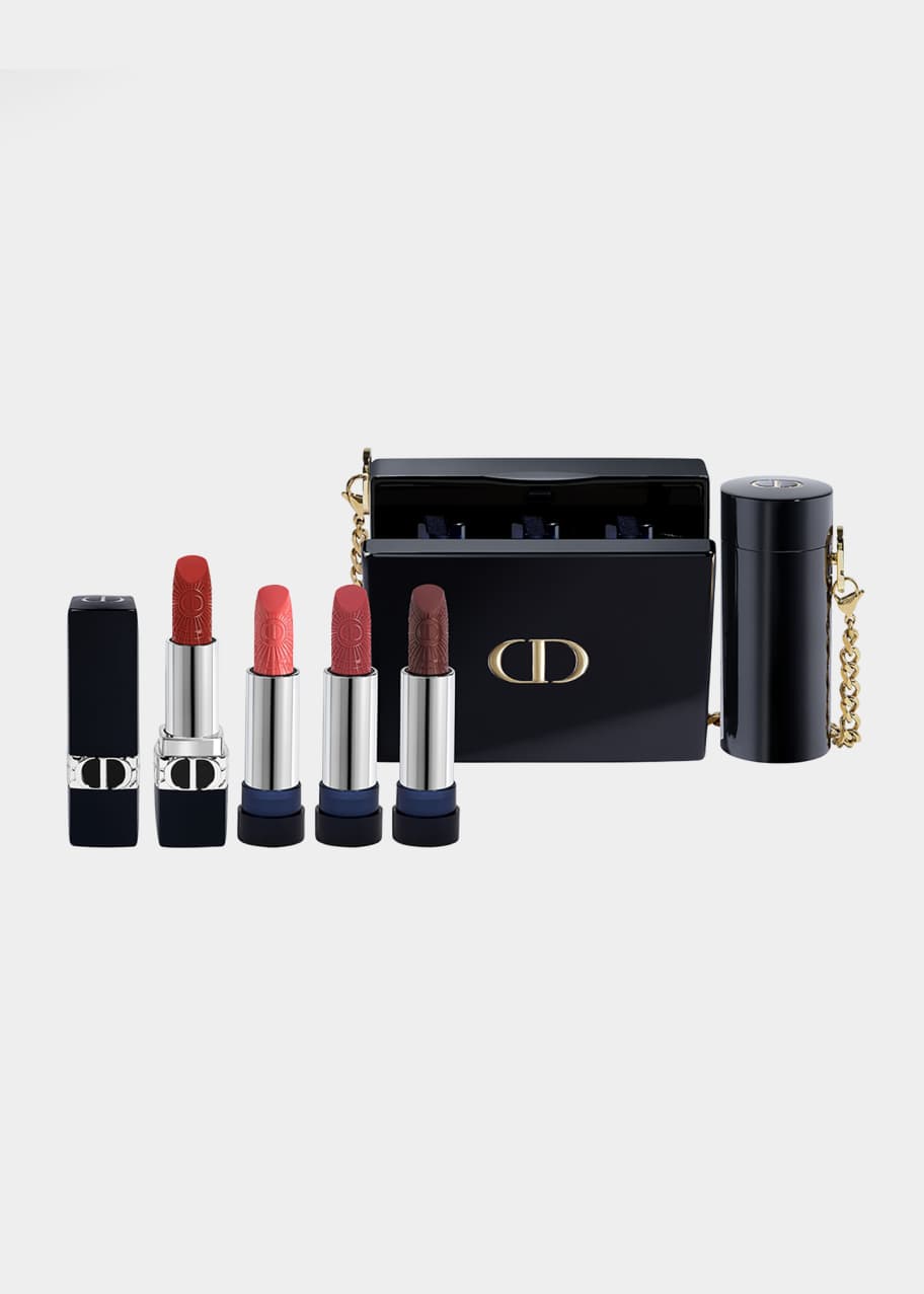 DIOR Limited Edition Rouge Dior Minaudiere Clutch and Lipstick Set