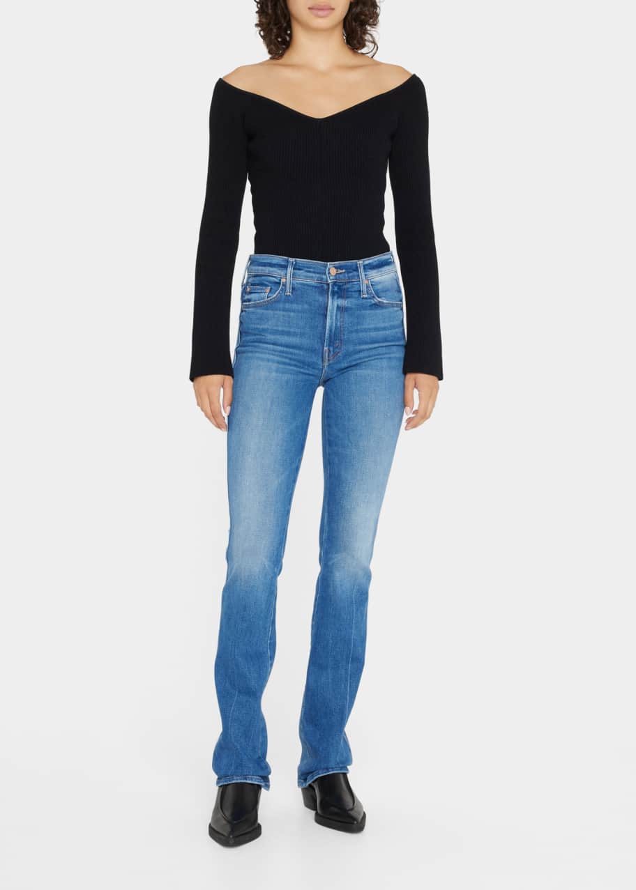 Image 1 of 1: The Double Insider Heel High Rise Bootcut Jeans