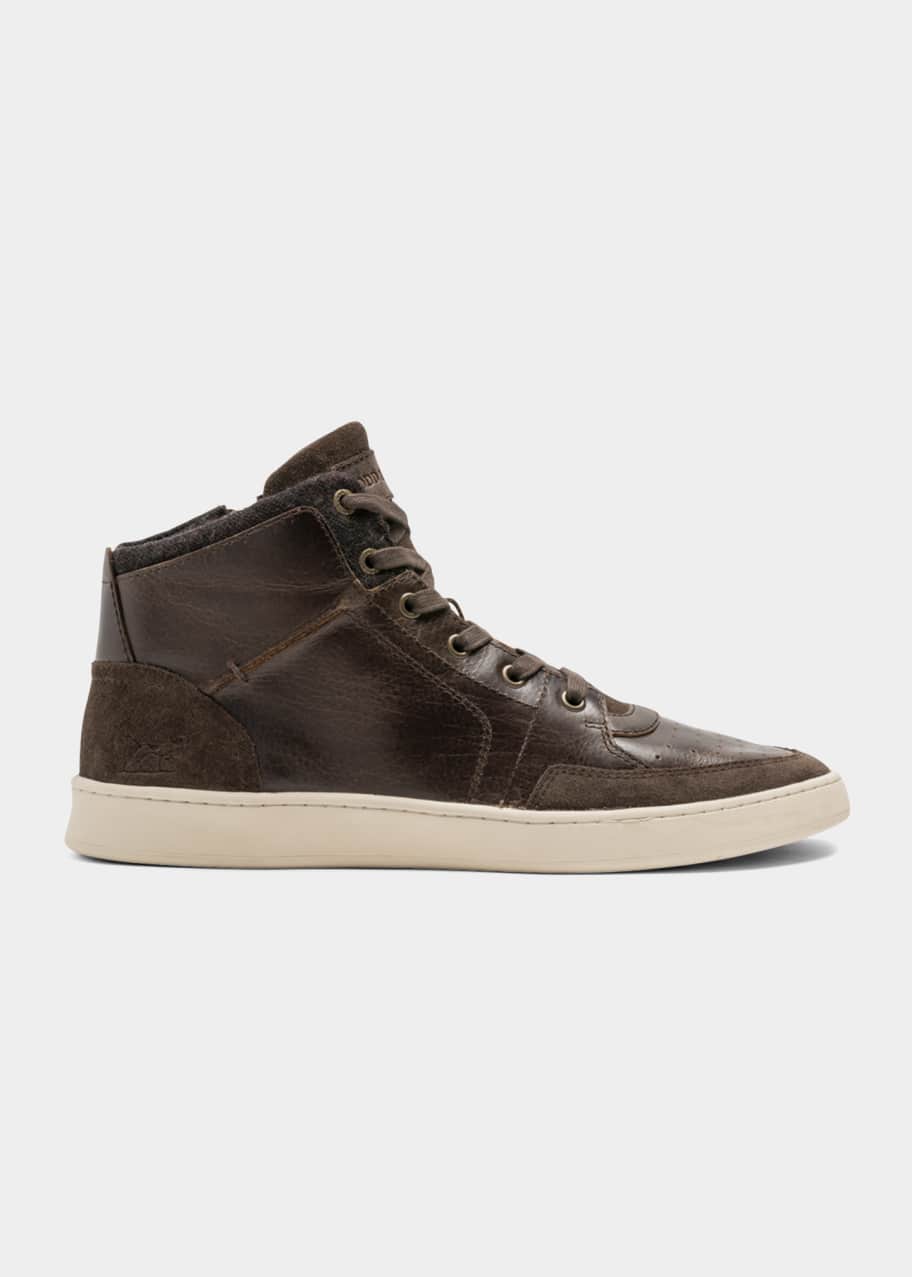 Rodd & Gunn Men's Sussex High Street Leather Zip HighTop Sneakers