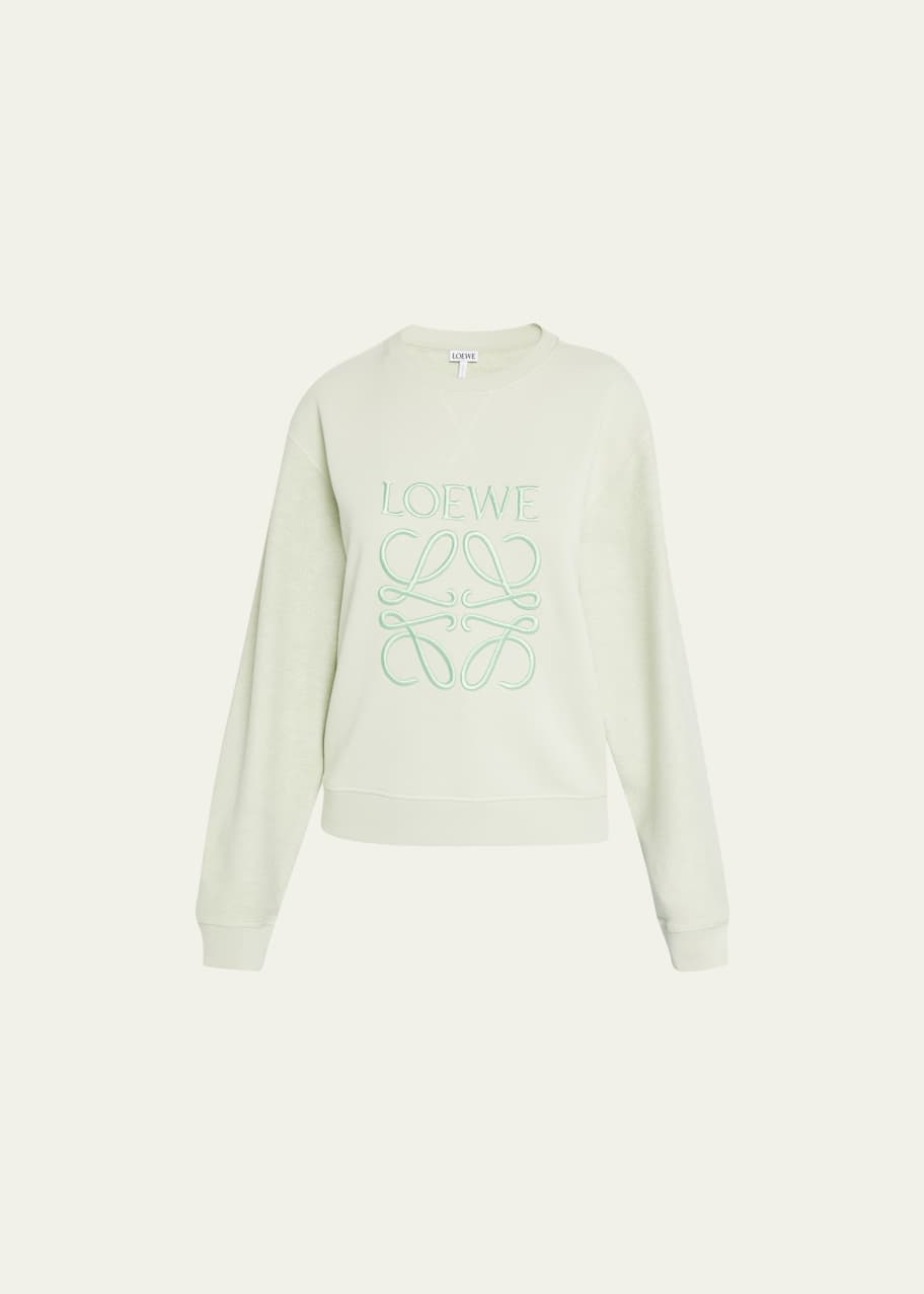 ロエベ　LOEWE Embroidered Sweatshirt Loewe Logo and Anagram-Embroidered Sweatshirt - Bergdorf Goodman