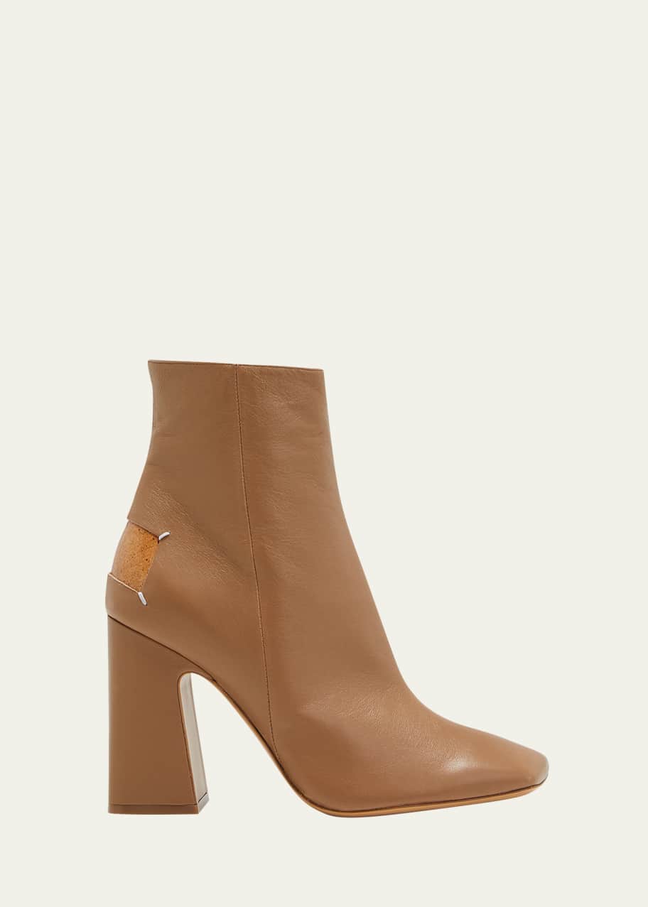 Maison Margiela Four Stitches Decortique Leather Ankle Boots