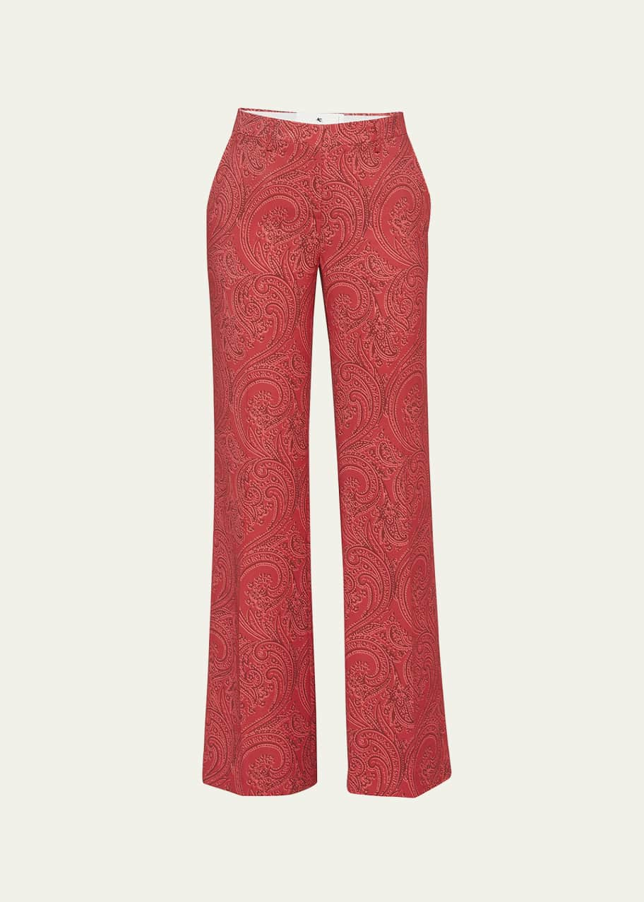 ETRO - Paisley Print Wide-leg Trousers