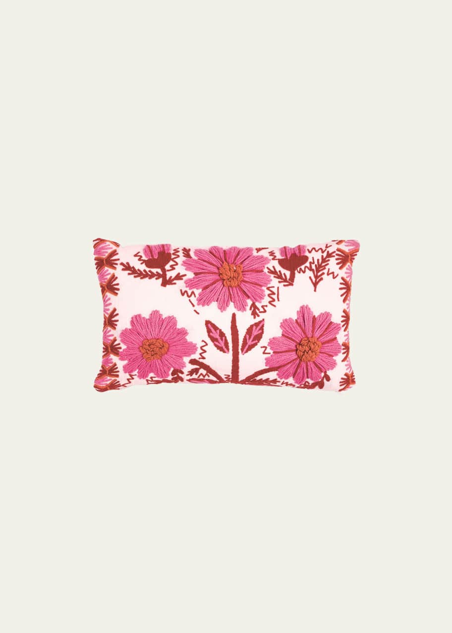 Image 1 of 1: Marguerite Embroidery Pillow