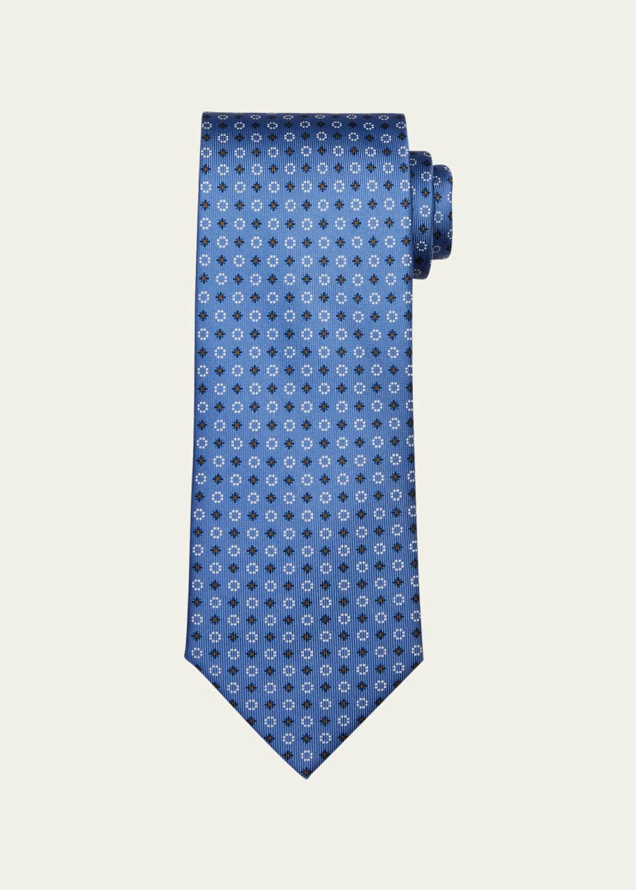 Image 1 of 1: Men's Classic 3-Fold Silk Tie