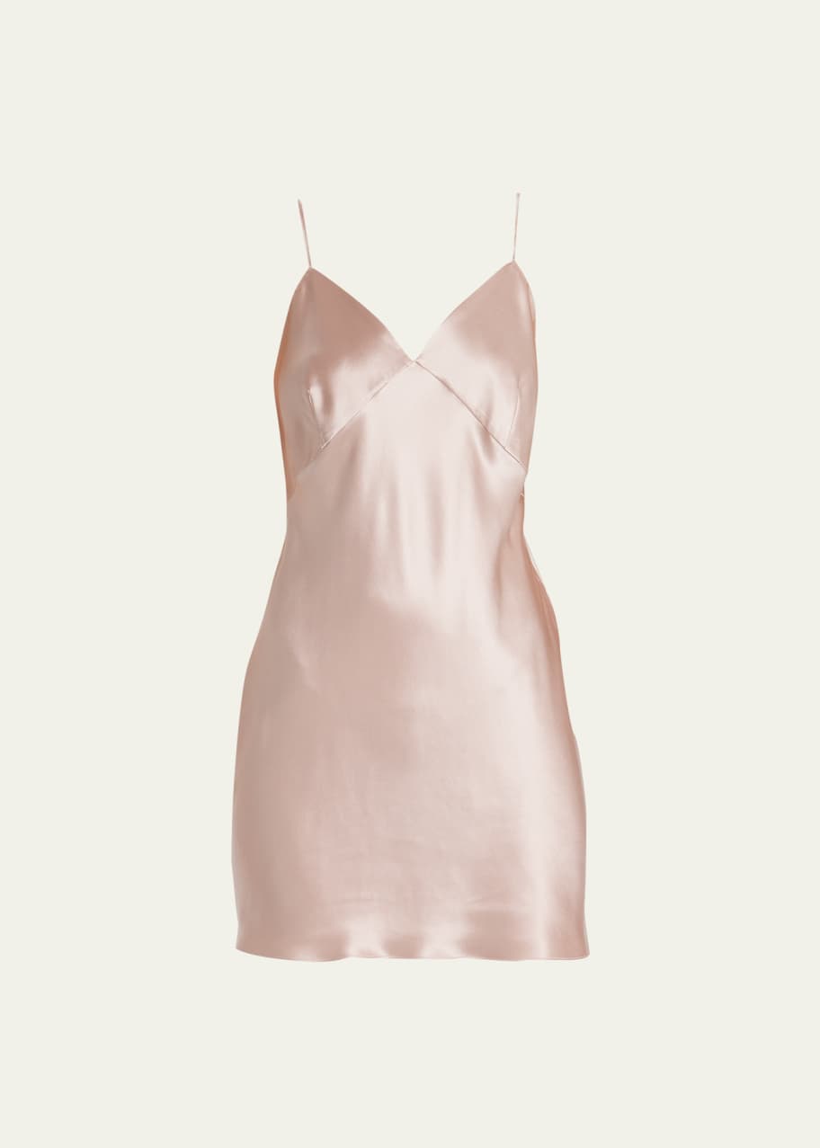 knee length dresses for ladies Katie Short Silk Slip Dress main image 0