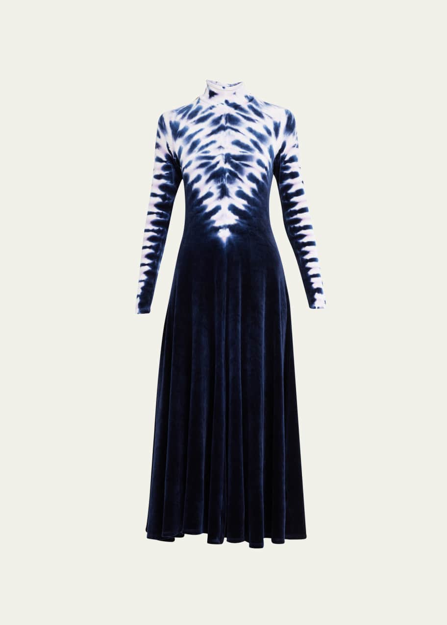 Proenza schouler tie dye turtleneck dress 2025