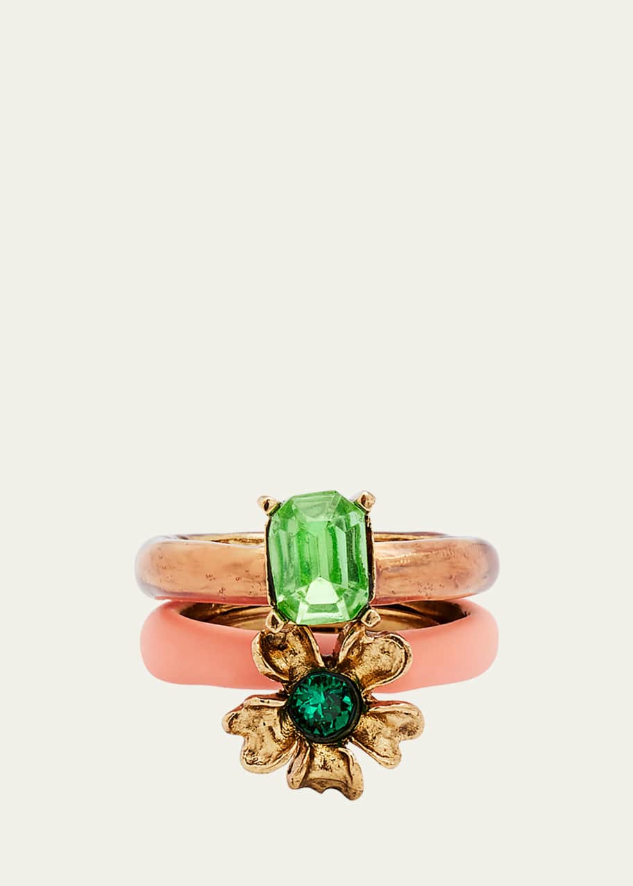 Oscar de la renta flower ring clearance