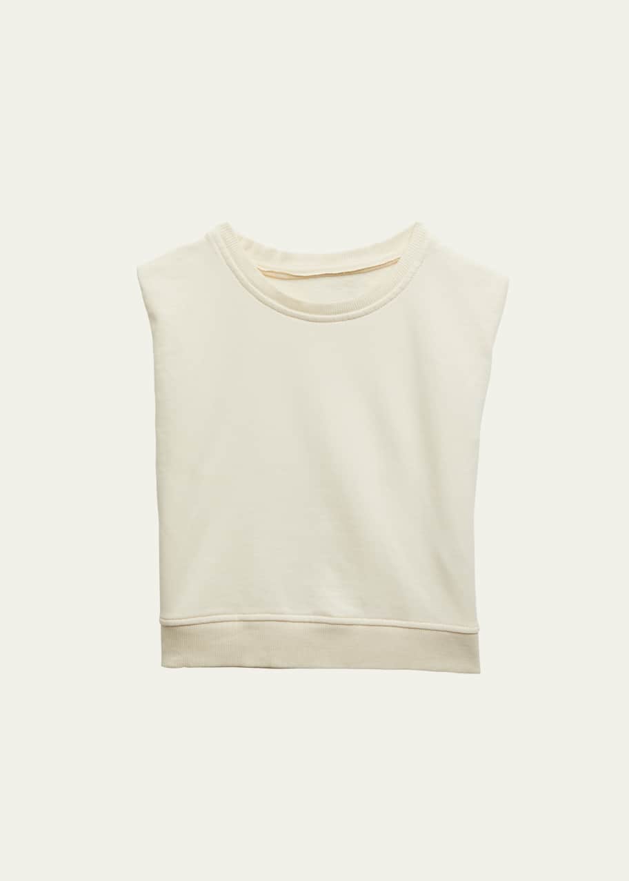 Image 1 of 1: Girl's Muscle Tee Sweatshirt Vest, Size S-L
