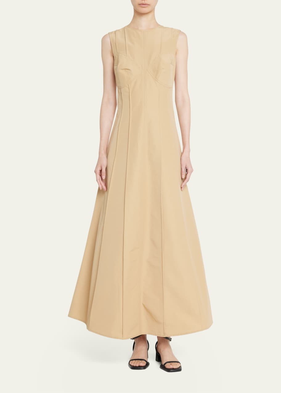 knee length dresses for ladies Admiral Crepe Seamed A-Line Mini Dress main image 0