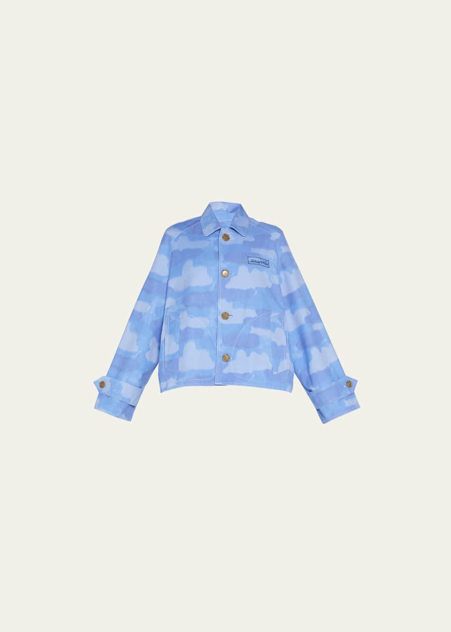 Marni CloudPrint Woven Cotton Jacket Bergdorf Goodman
