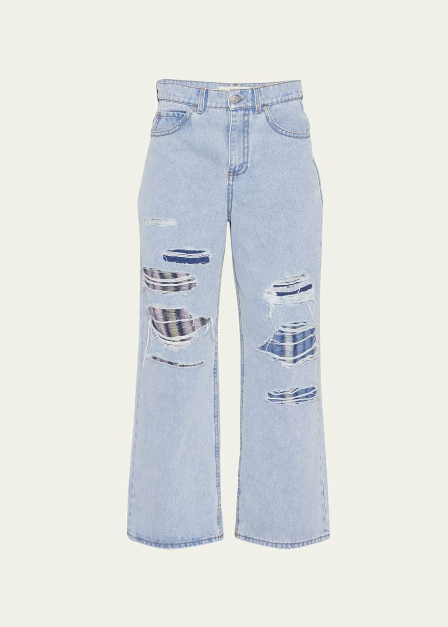 Women's Knit Denim Ankle Pant