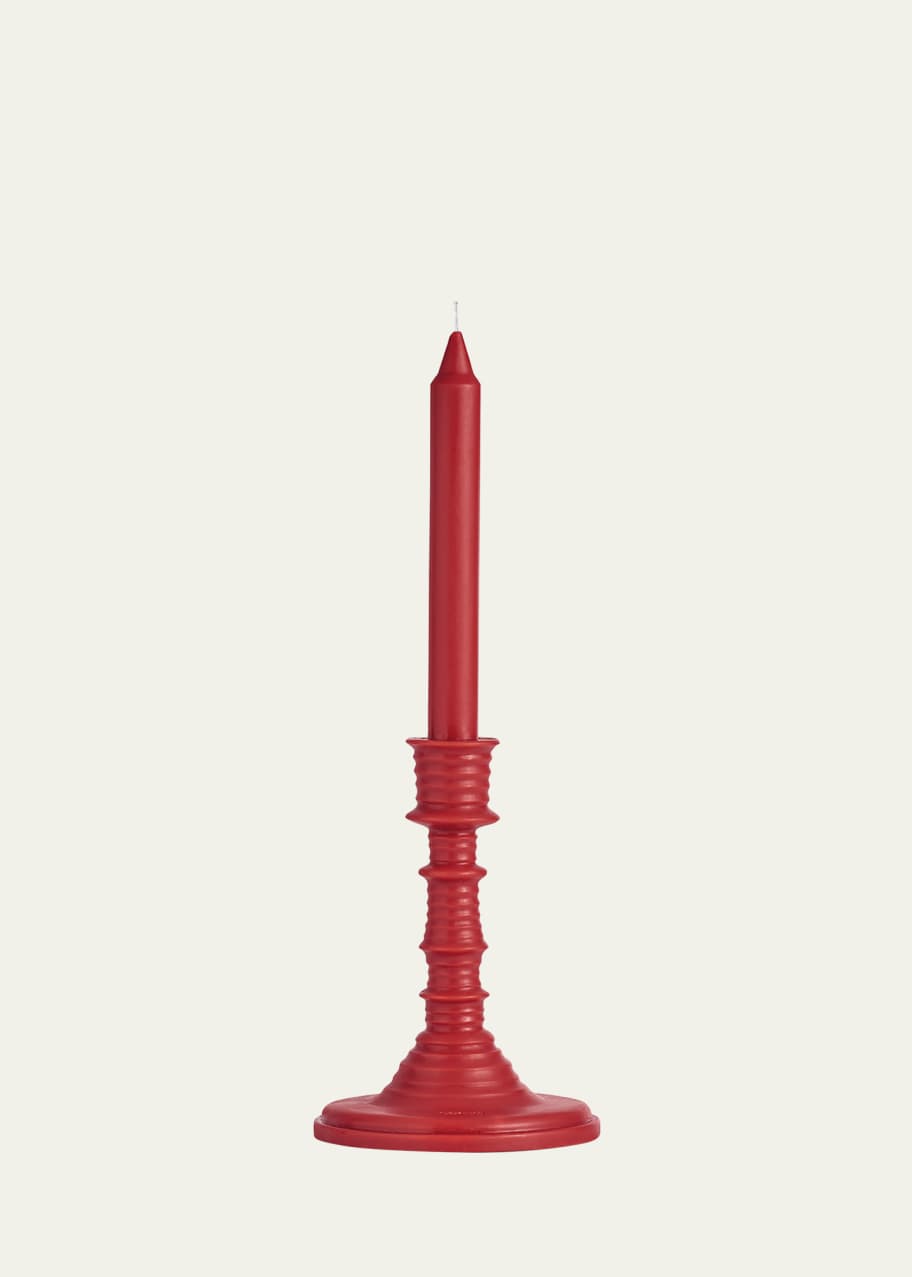 Image 1 of 1: 11.9 oz. Tomato Leaves Wax Candleholder
