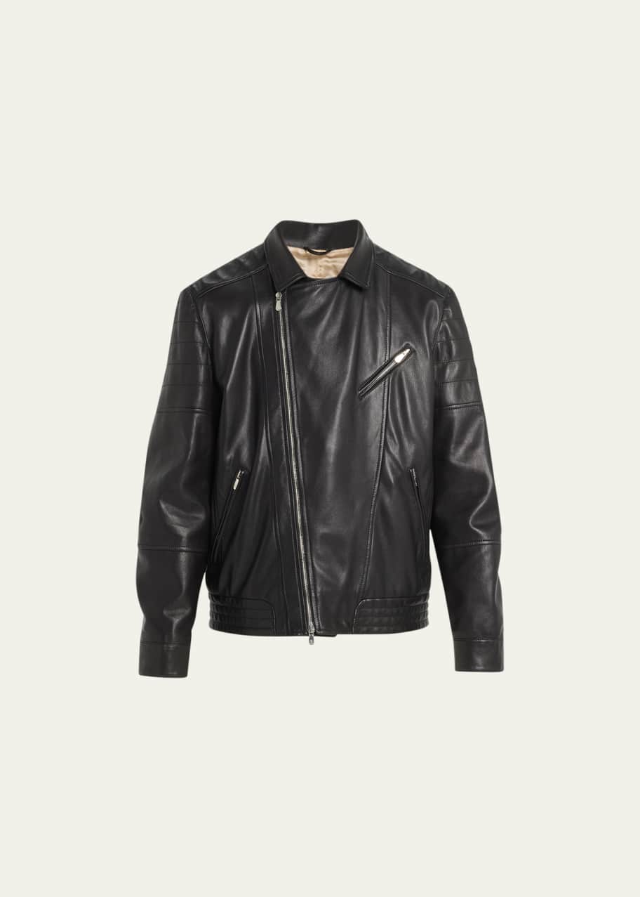 Brunello cucinelli cheap leather jacket