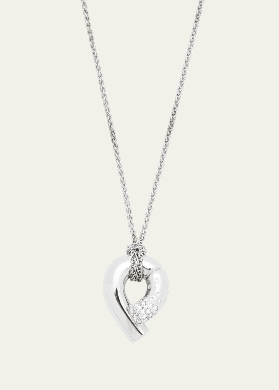 Image 1 of 1: 18k Fairmined White Gold Oera Pendant Necklace with Diamonds