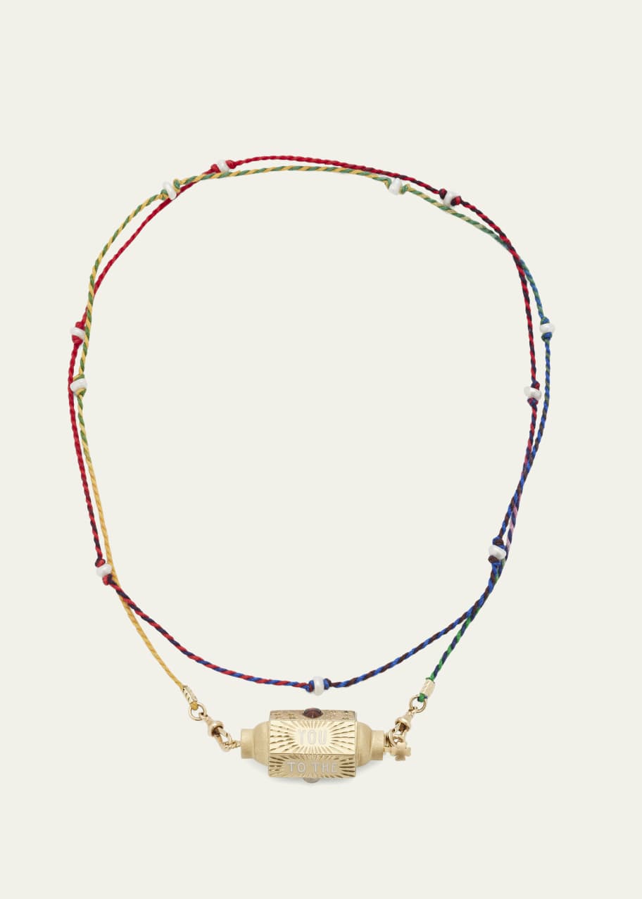 Image 1 of 1: Love You to the Moon and Back Locket Necklace with Mixed Stones