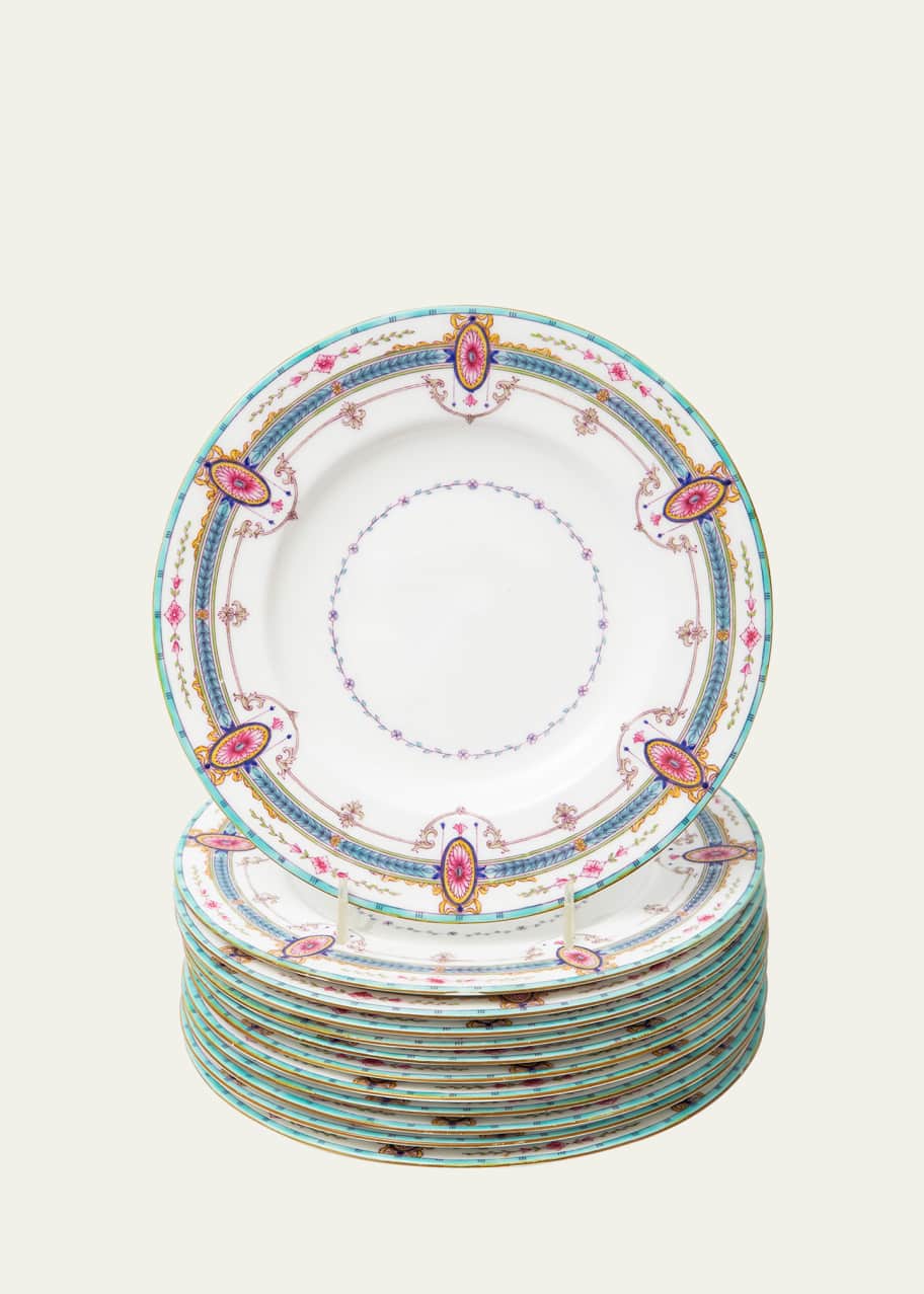 Image 1 of 1: Antique Royal Worcester Dessert Plates, Set of 12