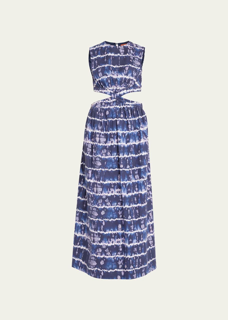 Altuzarra Ashima Tie-Dye Cutout Midi Dress - Bergdorf Goodman
