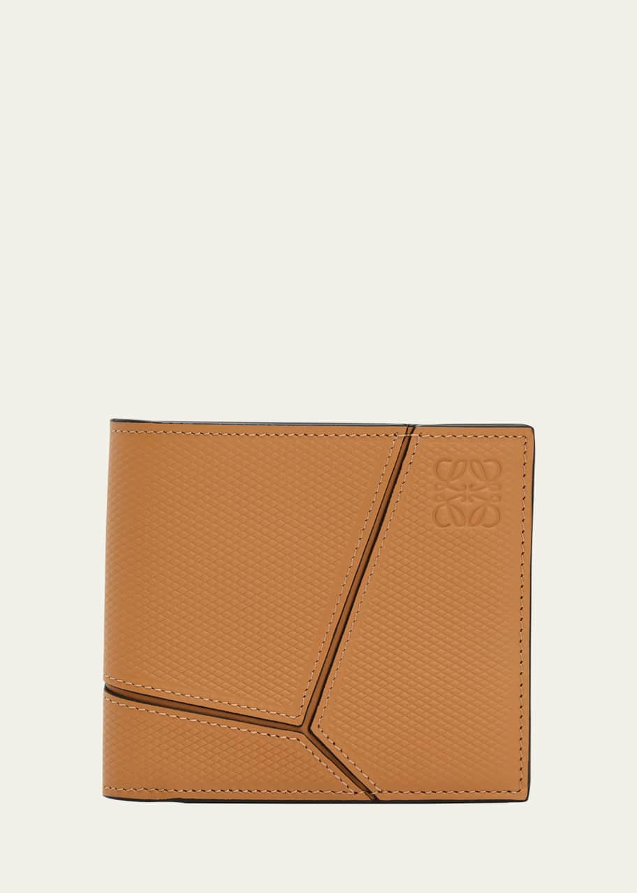 Puzzle bifold wallet clearance
