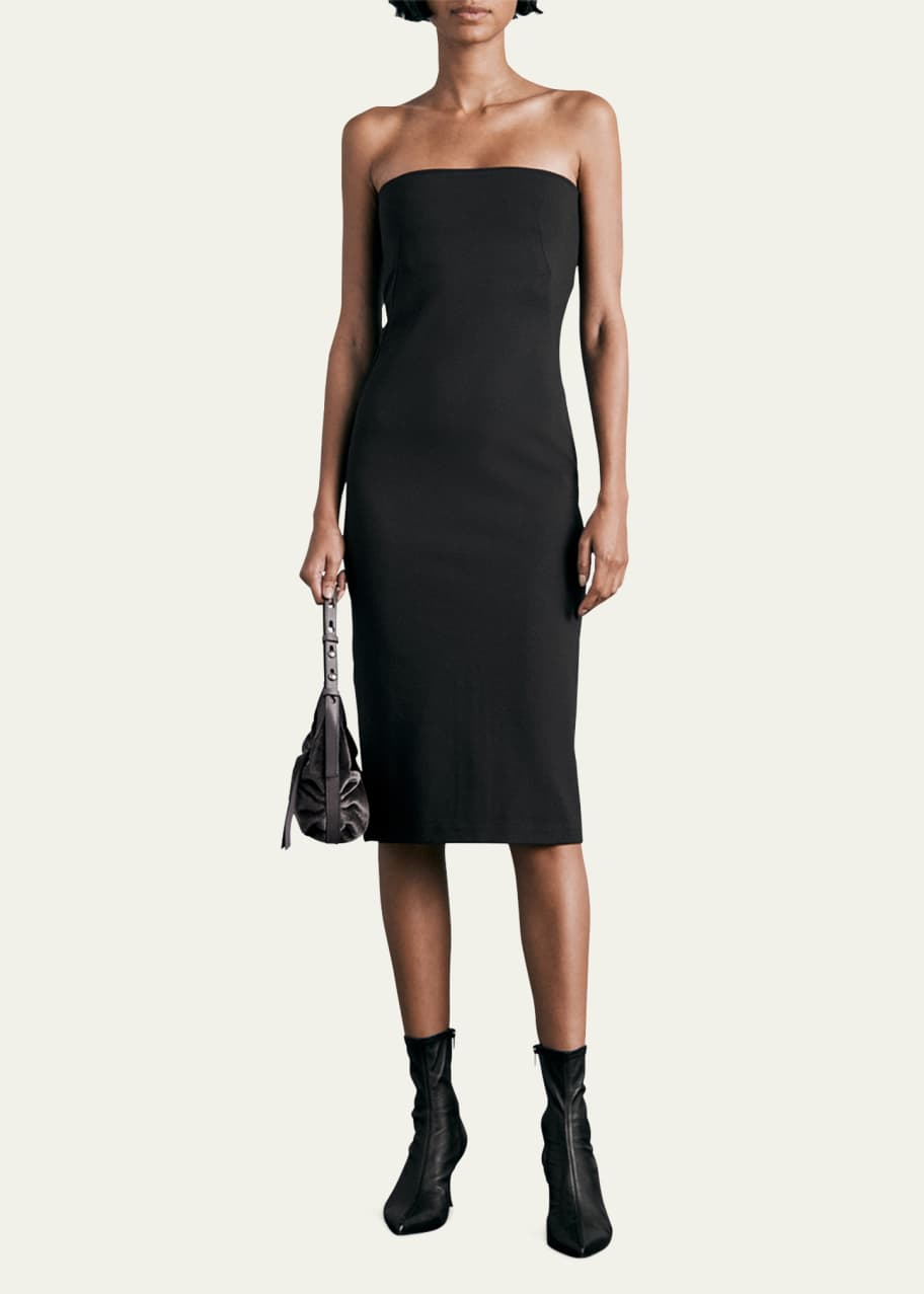 rag and bone midi dress Rag & Bone Womens Kari Dress Black M