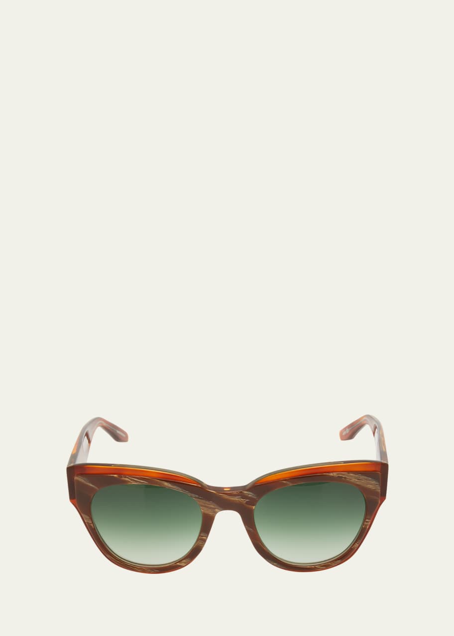 Image 1 of 1: Lioness Two-Tone Acetate Cat-Eye Sunglasses