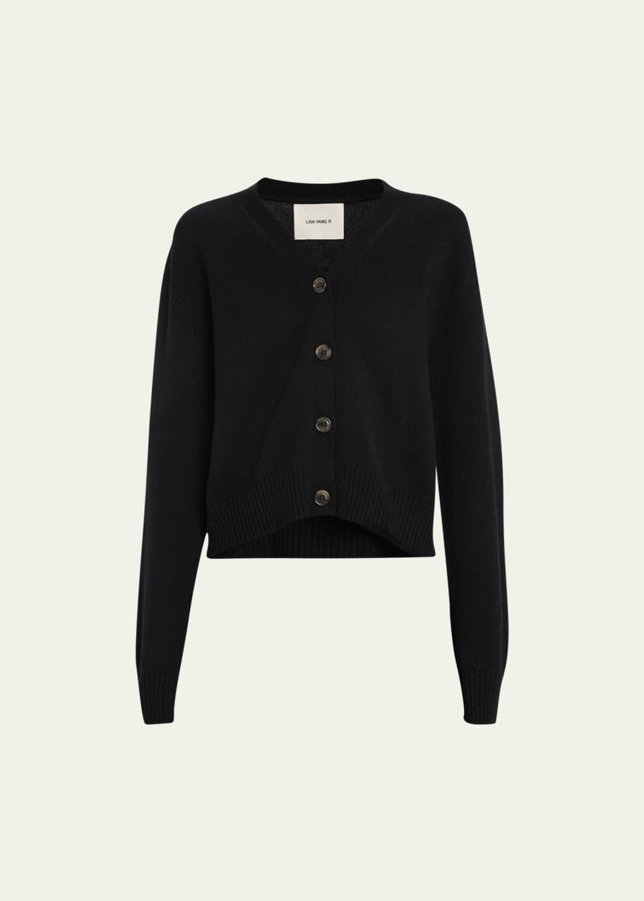 Image 1 of 1: The Marion Cashmere V-Neck Cardigan