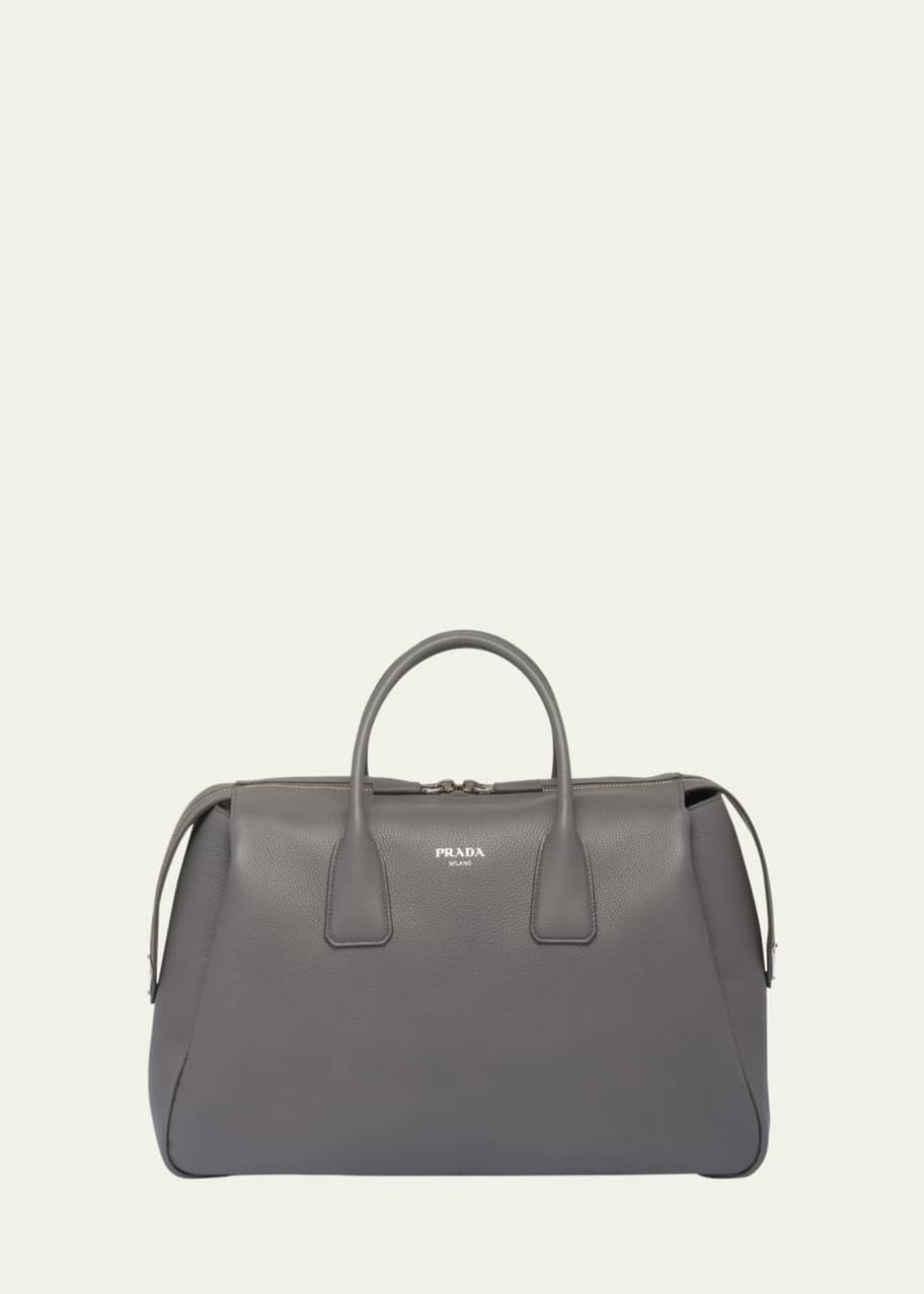 Prada Men s Grained Leather Tote Bag Bergdorf Goodman