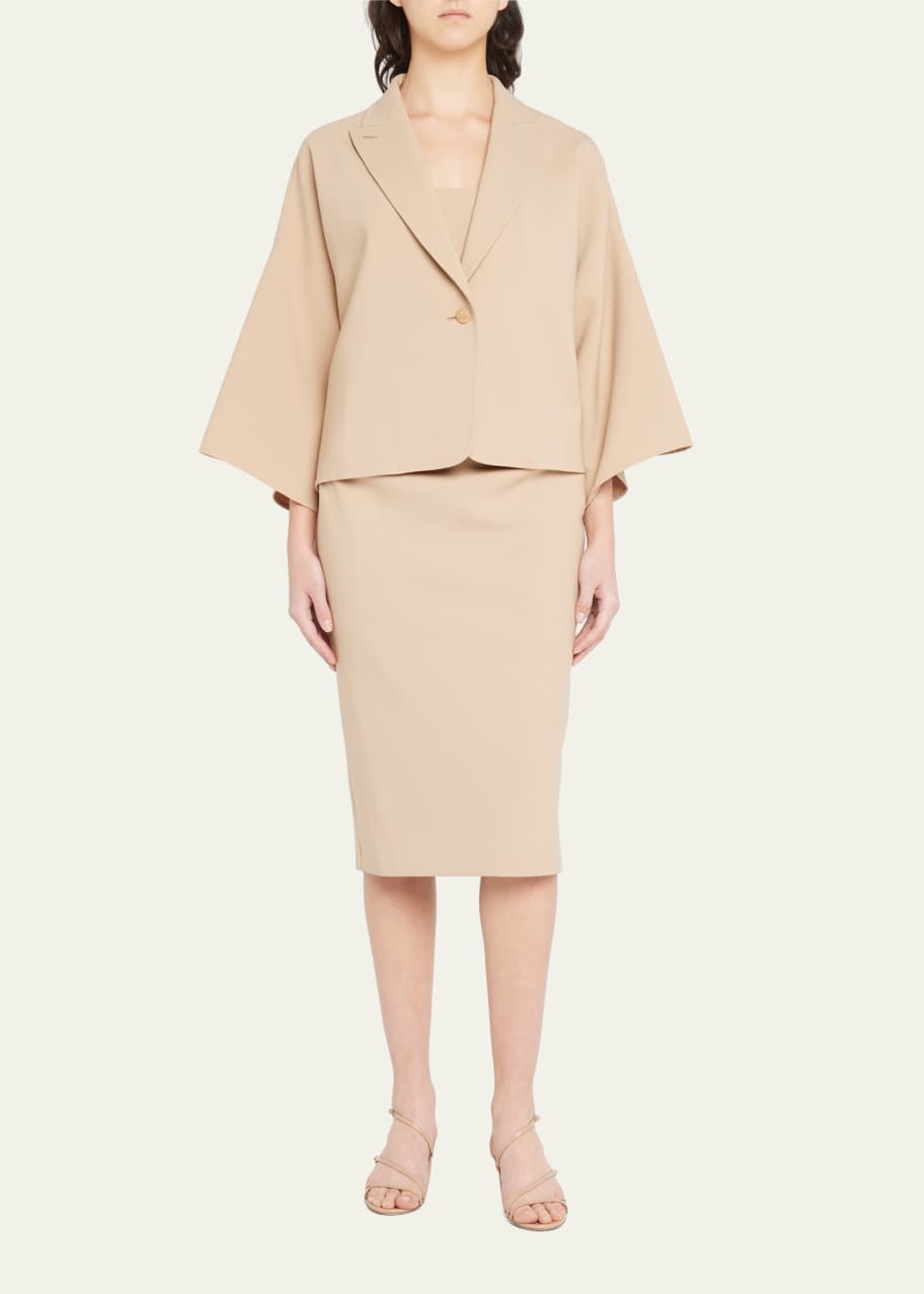 Max Mara Torino Three Quarter-Sleeve Wool Jacket Bergdorf Goodman