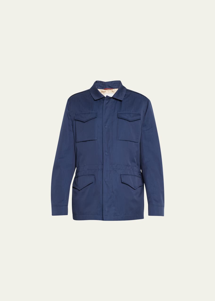 Brunello Cucinelli Men's Solaro Safari Jacket - Bergdorf Goodman