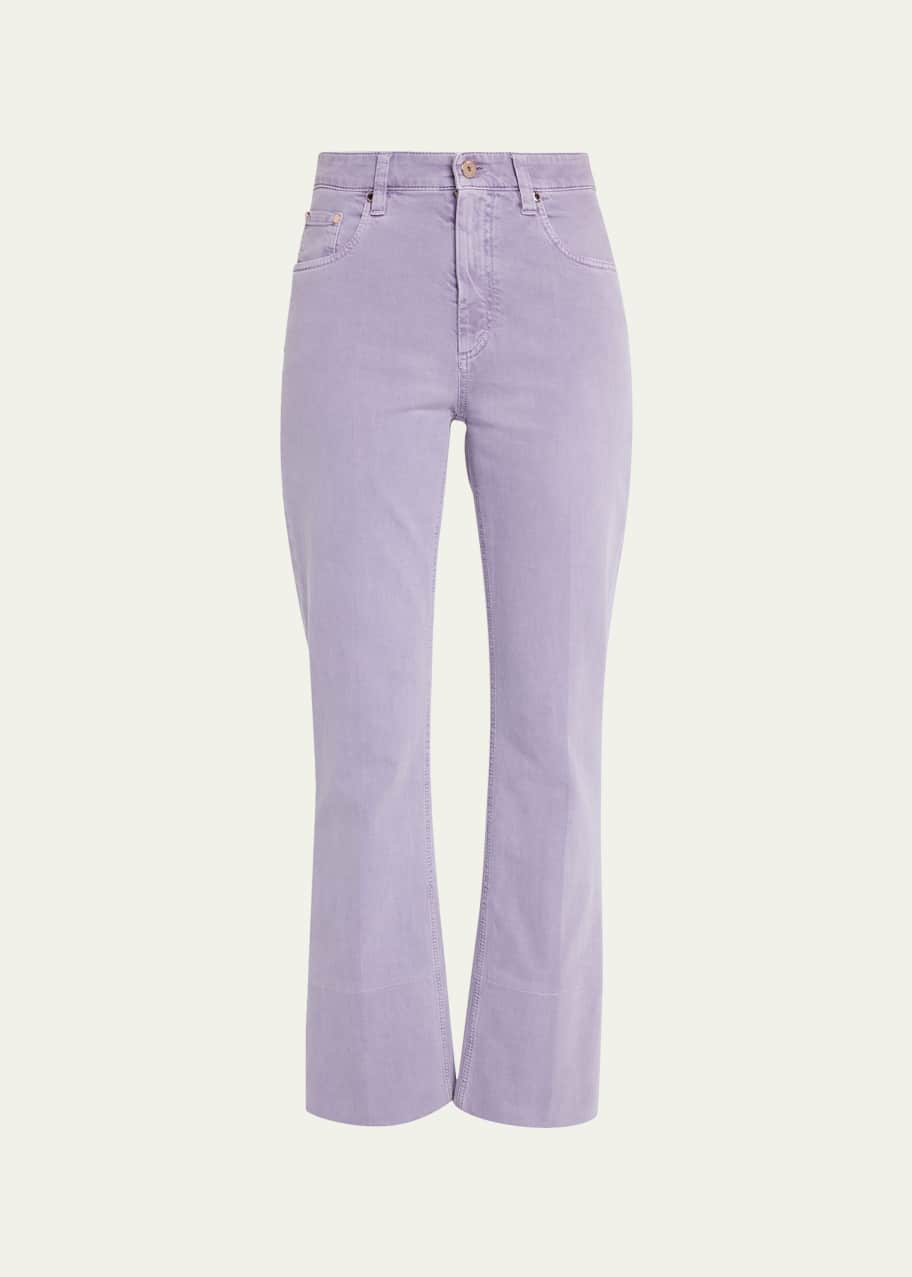 Image 1 of 1: Garment-Dye Deep Cuffed Jeans