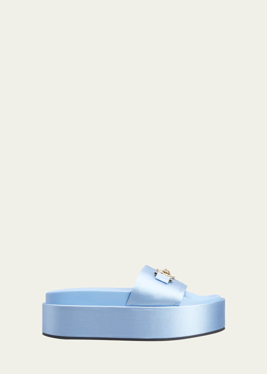 Image 1 of 1: Medusa Chain Platform Slide Sandals