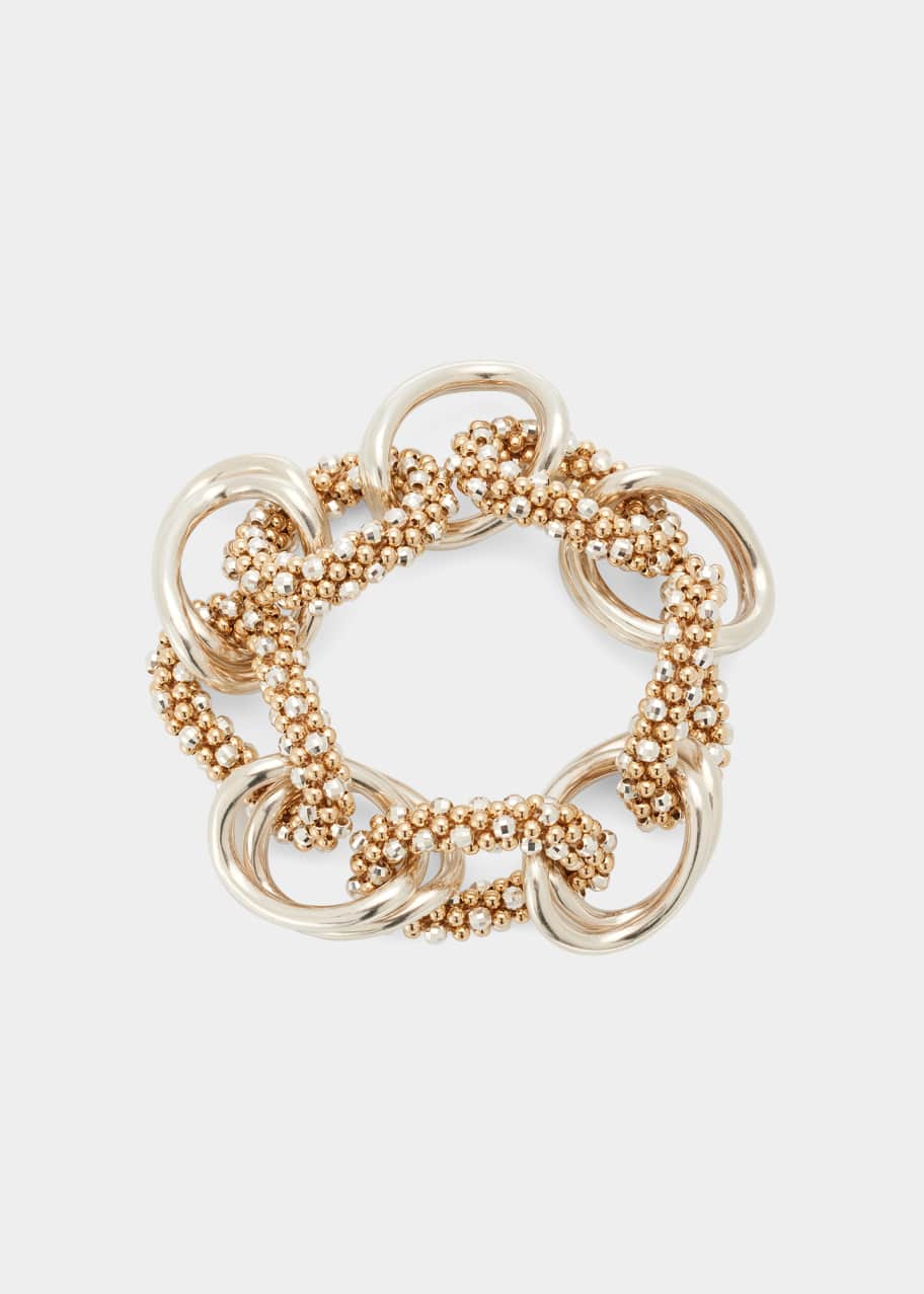 Meredith Frederick 14k Beaded ChainLink Bracelet Bergdorf Goodman