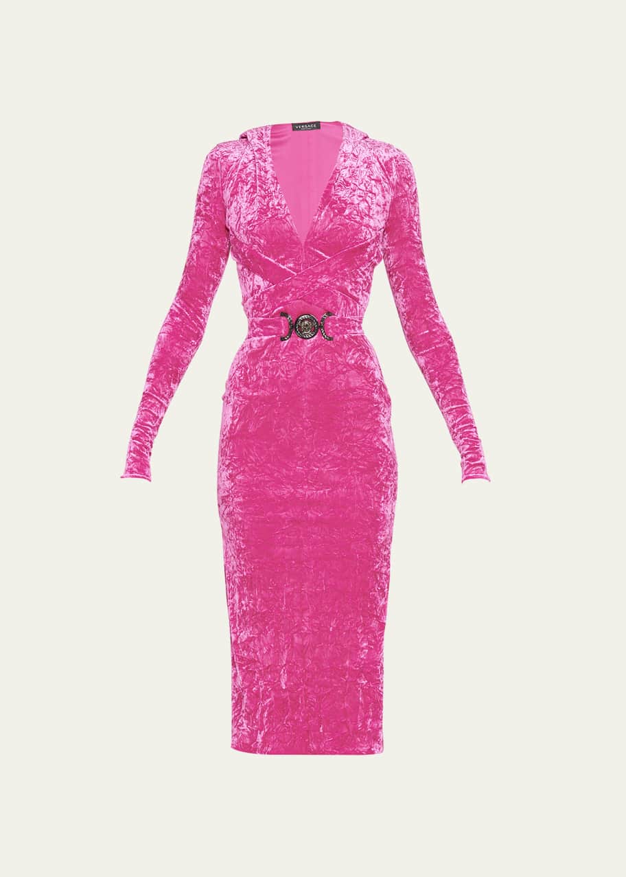 Versace velvet dress hot sale