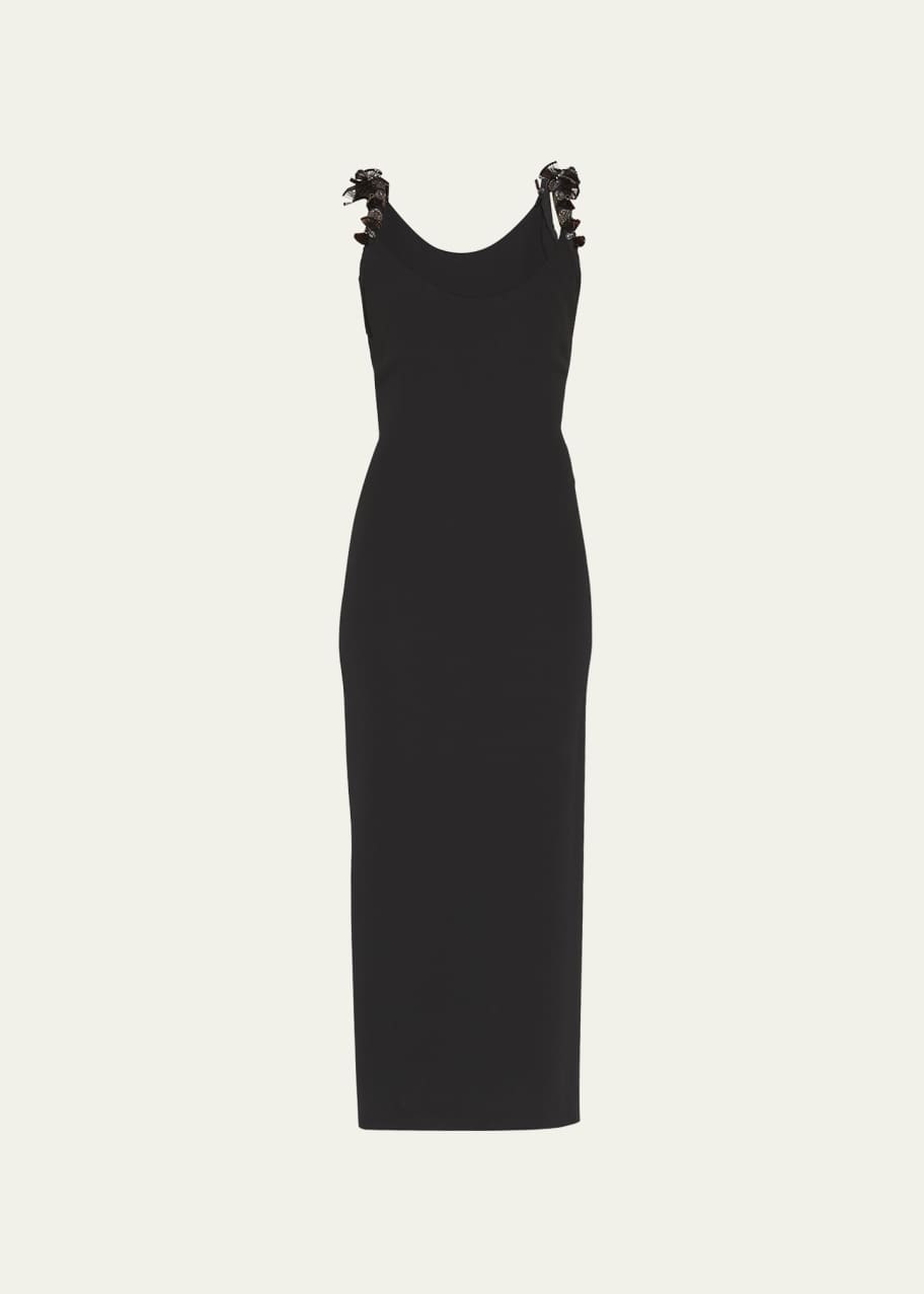 Versace Silk Cocktail Dress w/ Beaded Embellishments - Bergdorf Goodman