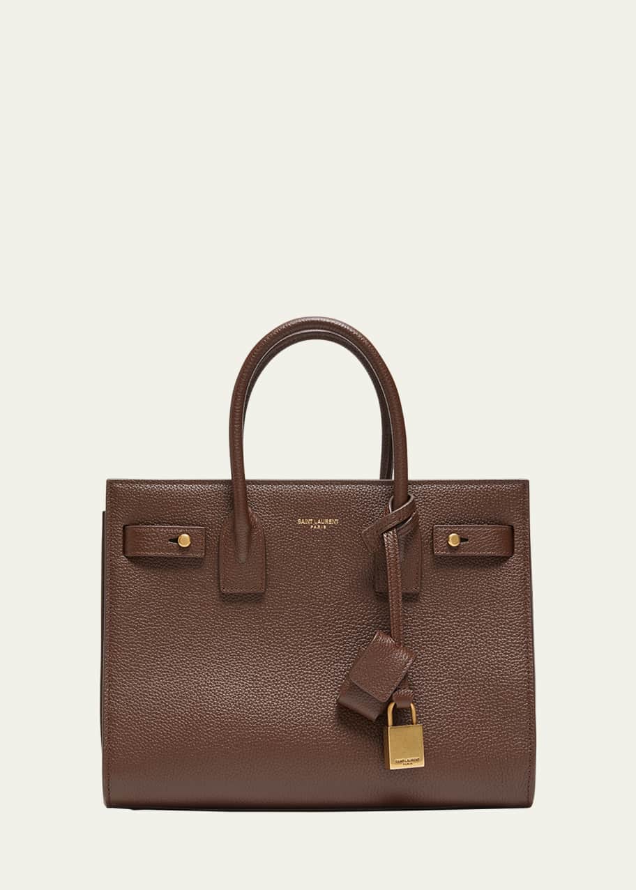 Saint Laurent Sac De Jour Baby Top-Handle Bag in Grained