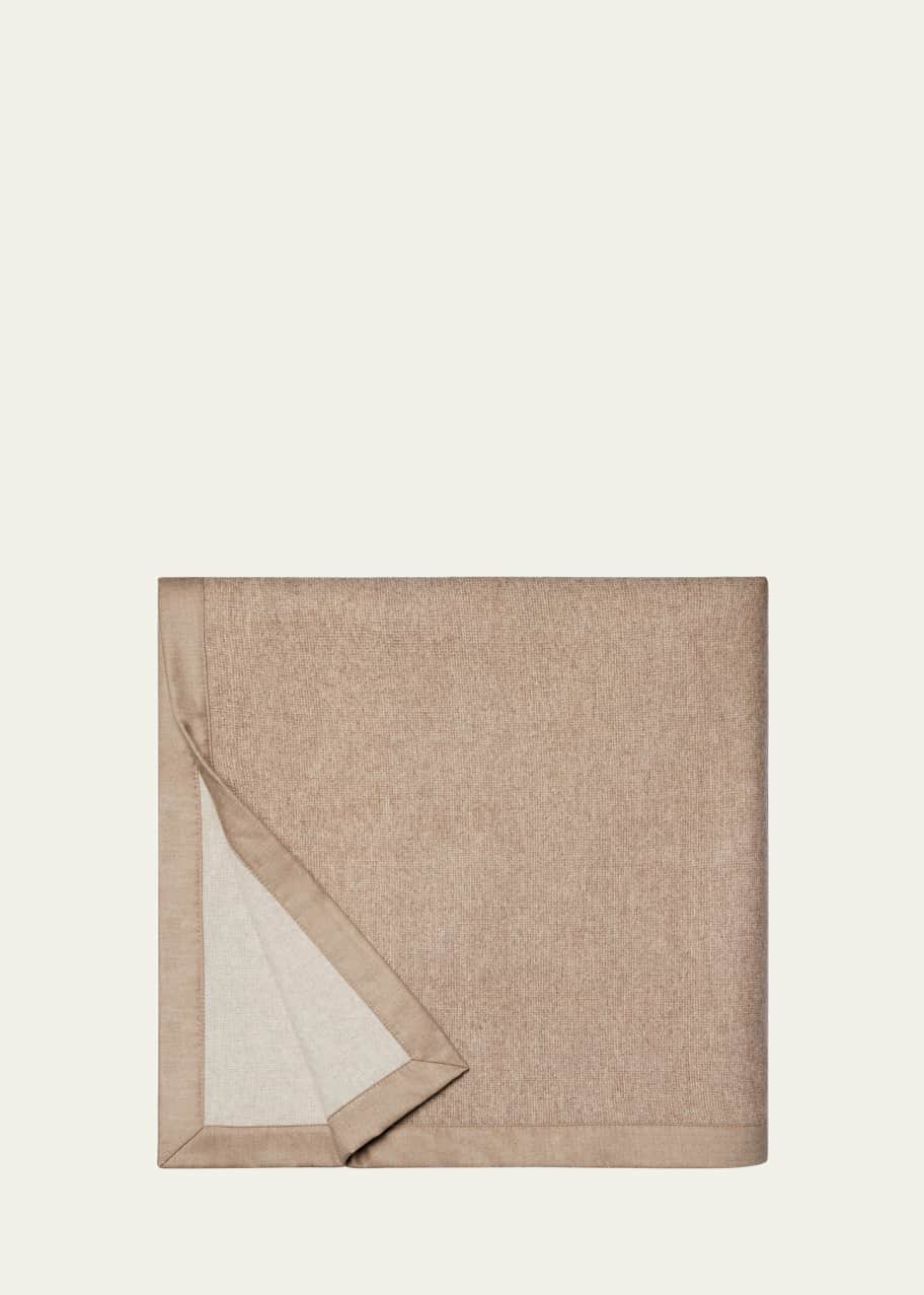 Bagged Linen King Blanket 120X94 - Savoy Collection - By Sferra