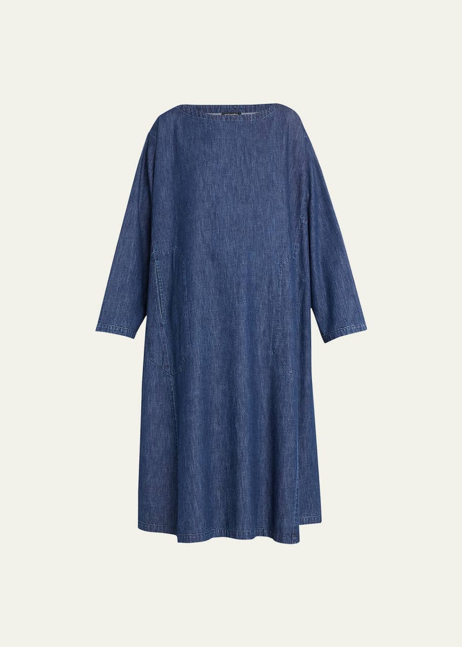 white christmas dresses Ralph Lauren Paneled Denim Sleeveless Shirtdress – Kicks Machine