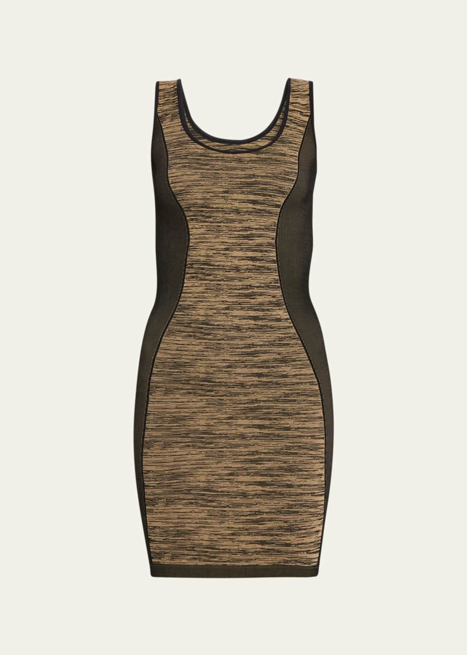 Balmain Monogram Knit Halter Dress - Bergdorf Goodman