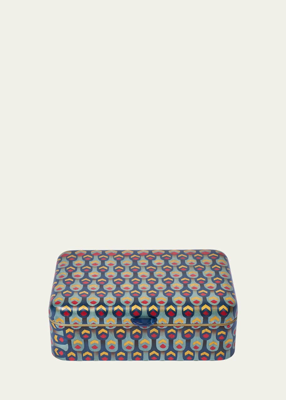 Image 1 of 1: Egyptian Pattern Marquetry Box