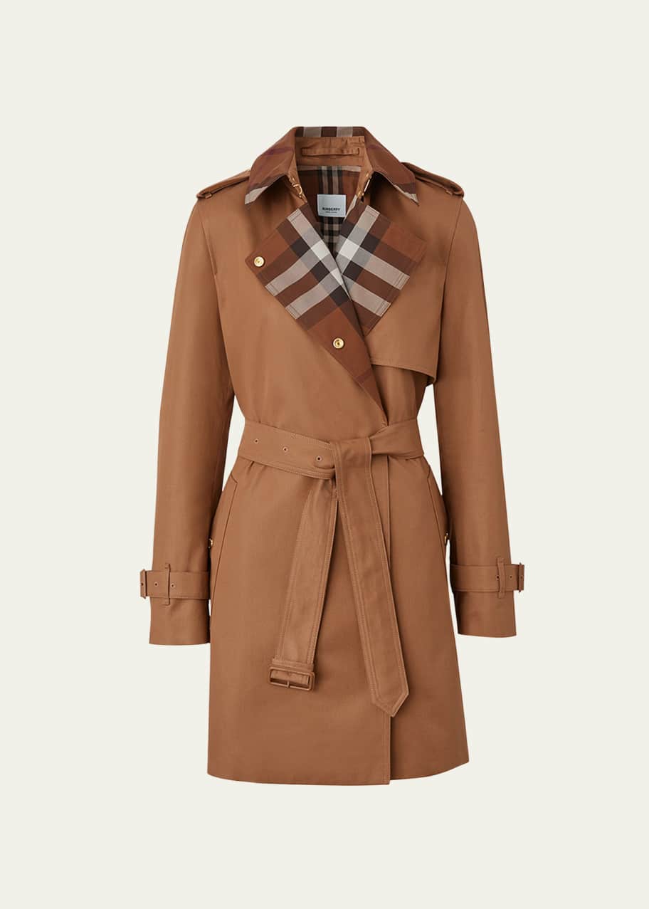 Burberry Sandridge Check Trench Coat - Bergdorf Goodman