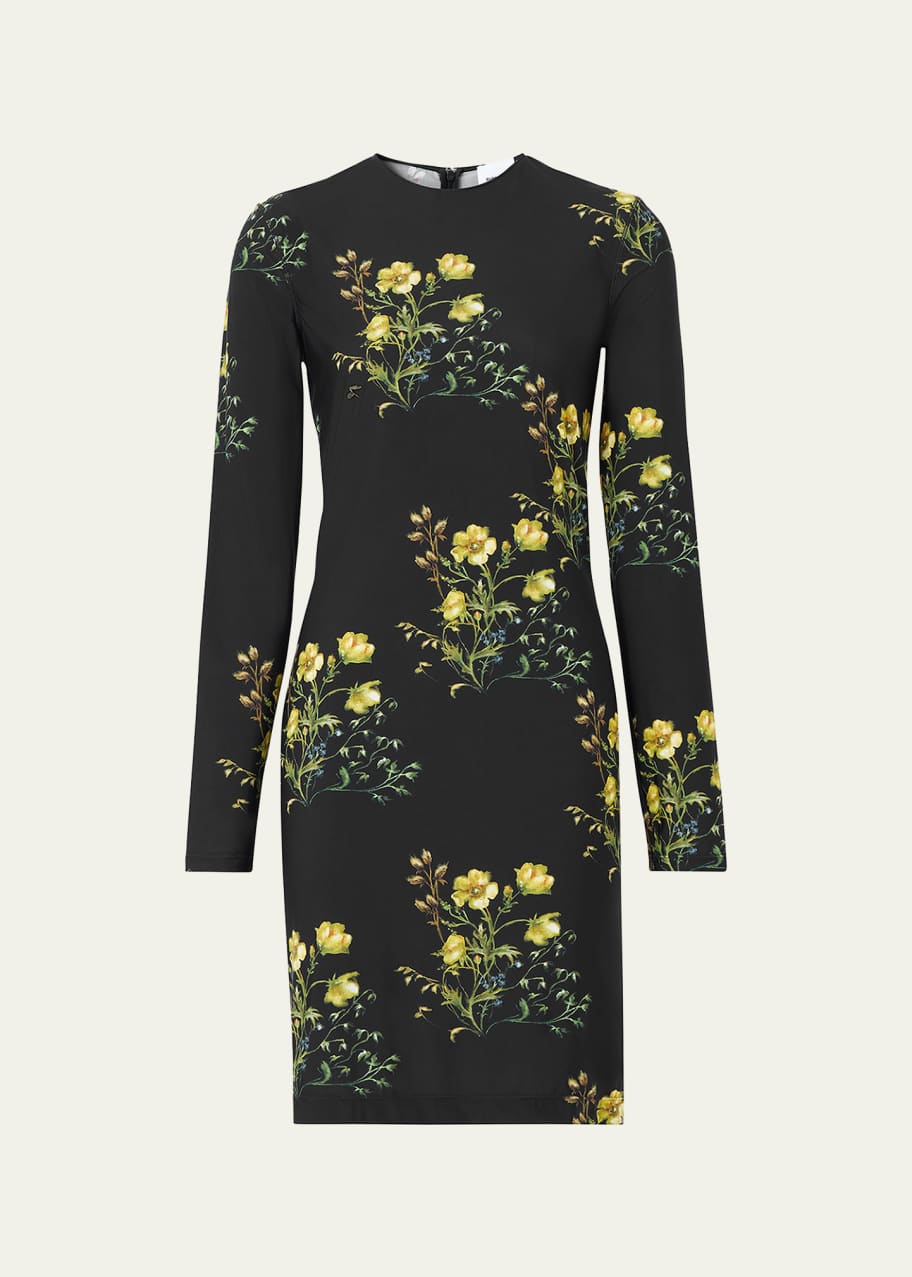 burberry print mini dress Burberry Floral Print Silk-Lined Mini Dress  Bluefly