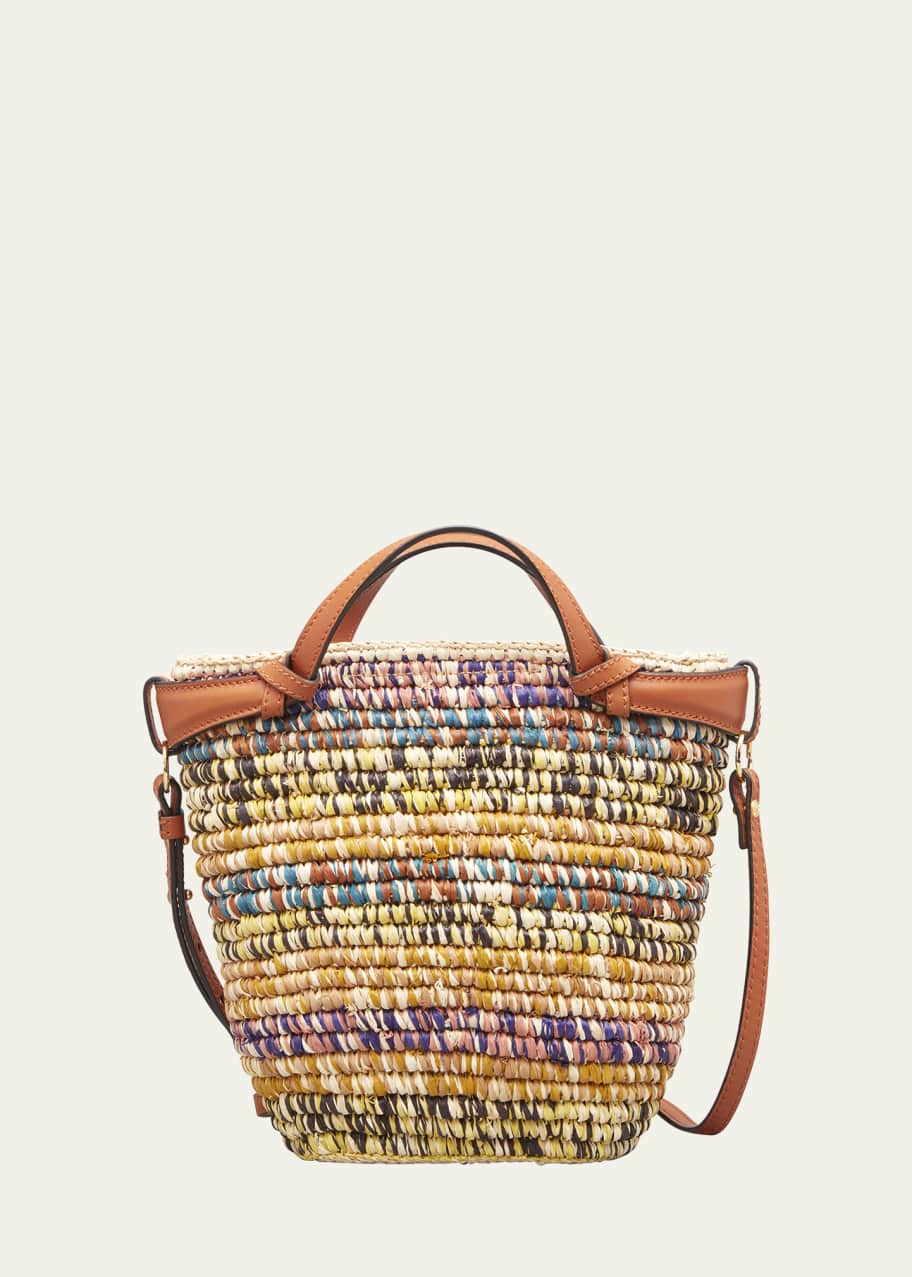 Ulla Johnson Mallorca Mini Multicolor Raffia Crossbody Bag