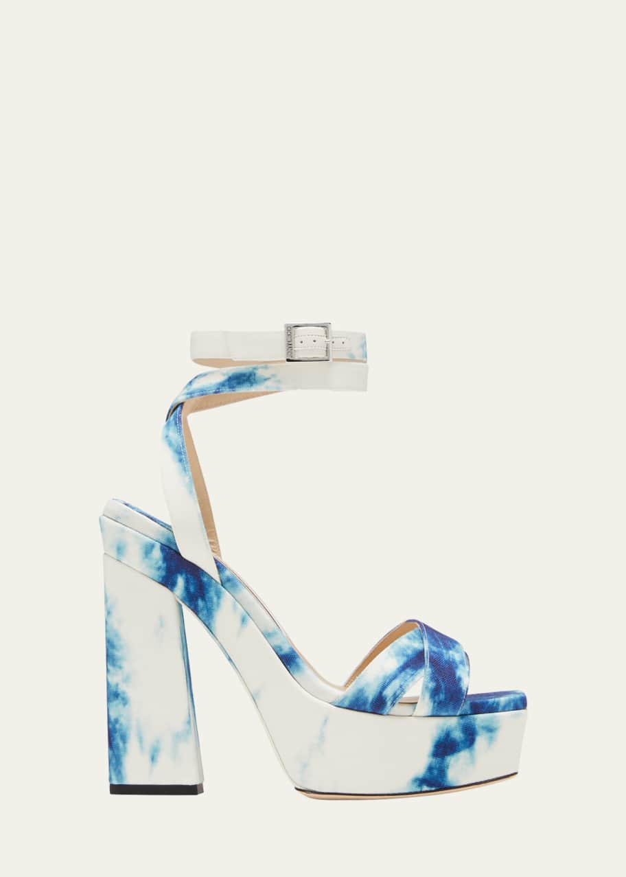 Jimmy Choo Gaia Tie Dye Platform Sandals Bergdorf Goodman