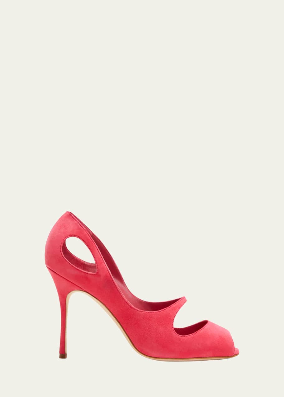 Manolo blahnik peep toe pumps shop