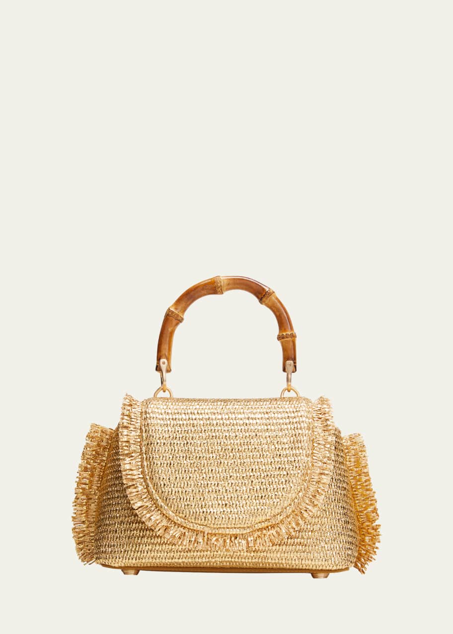 Cult Gaia Ozzy Mini Fringe Metallic Top-Handle Bag - Bergdorf Goodman