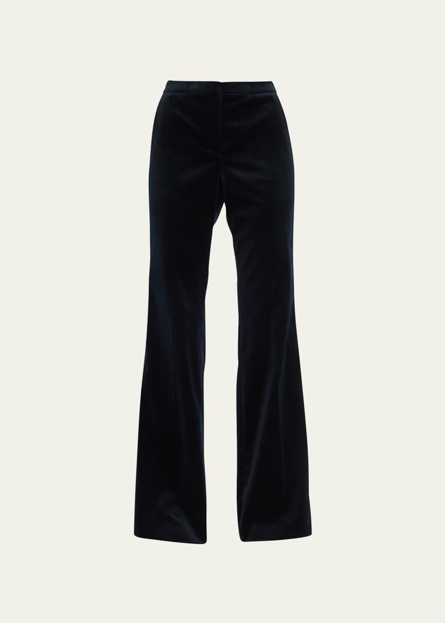 Theory Demitria Velvet Flare Pants - Bergdorf Goodman