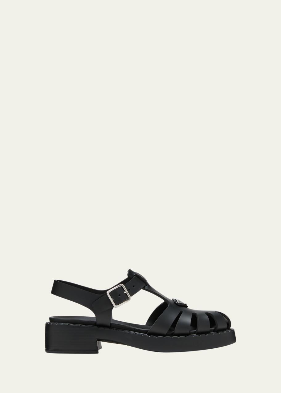 Prada Soft Cage Vinyl Sandals - Bergdorf Goodman