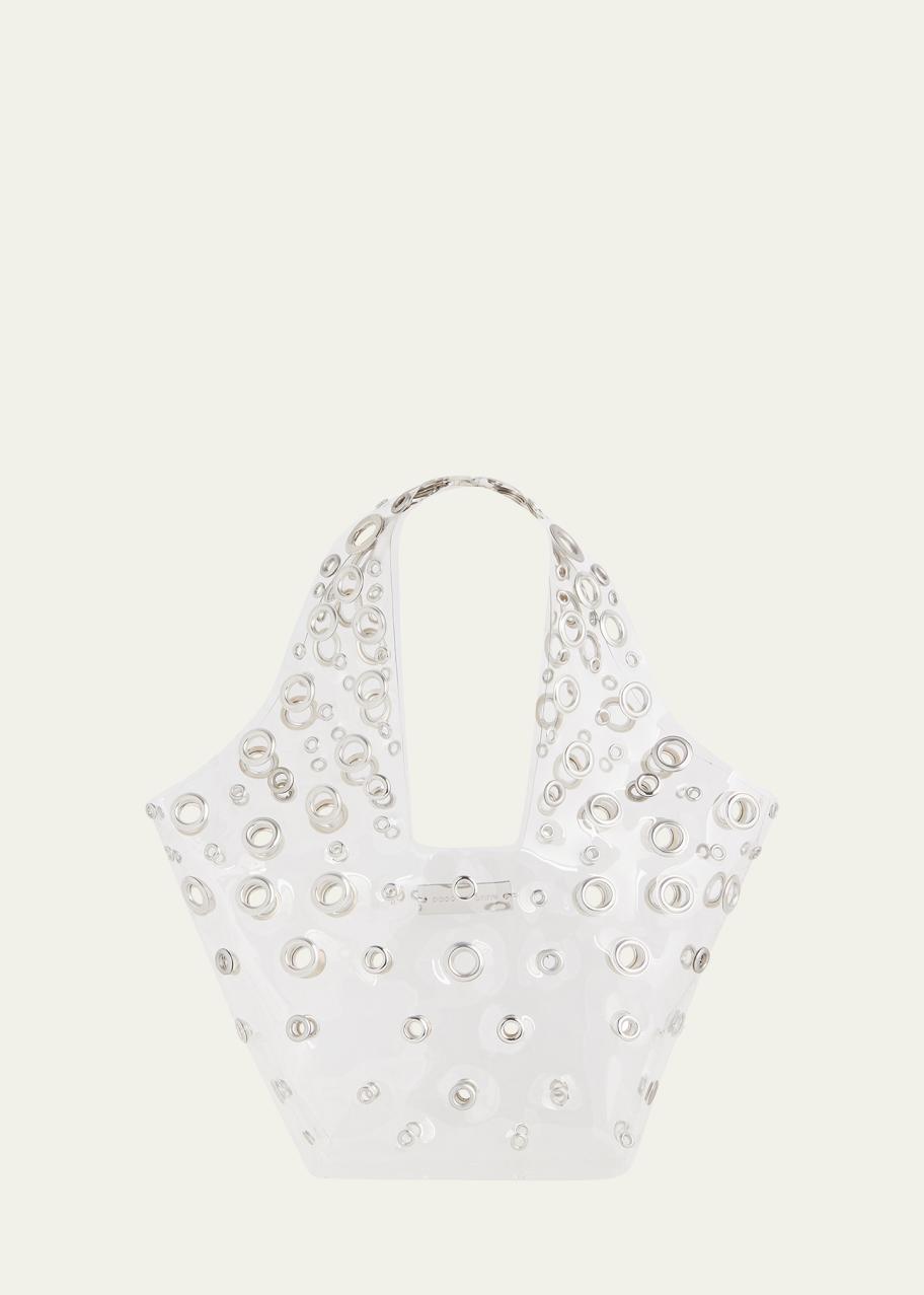 Rabanne Small Grommet Plexi Top-Handle Bag - Bergdorf Goodman