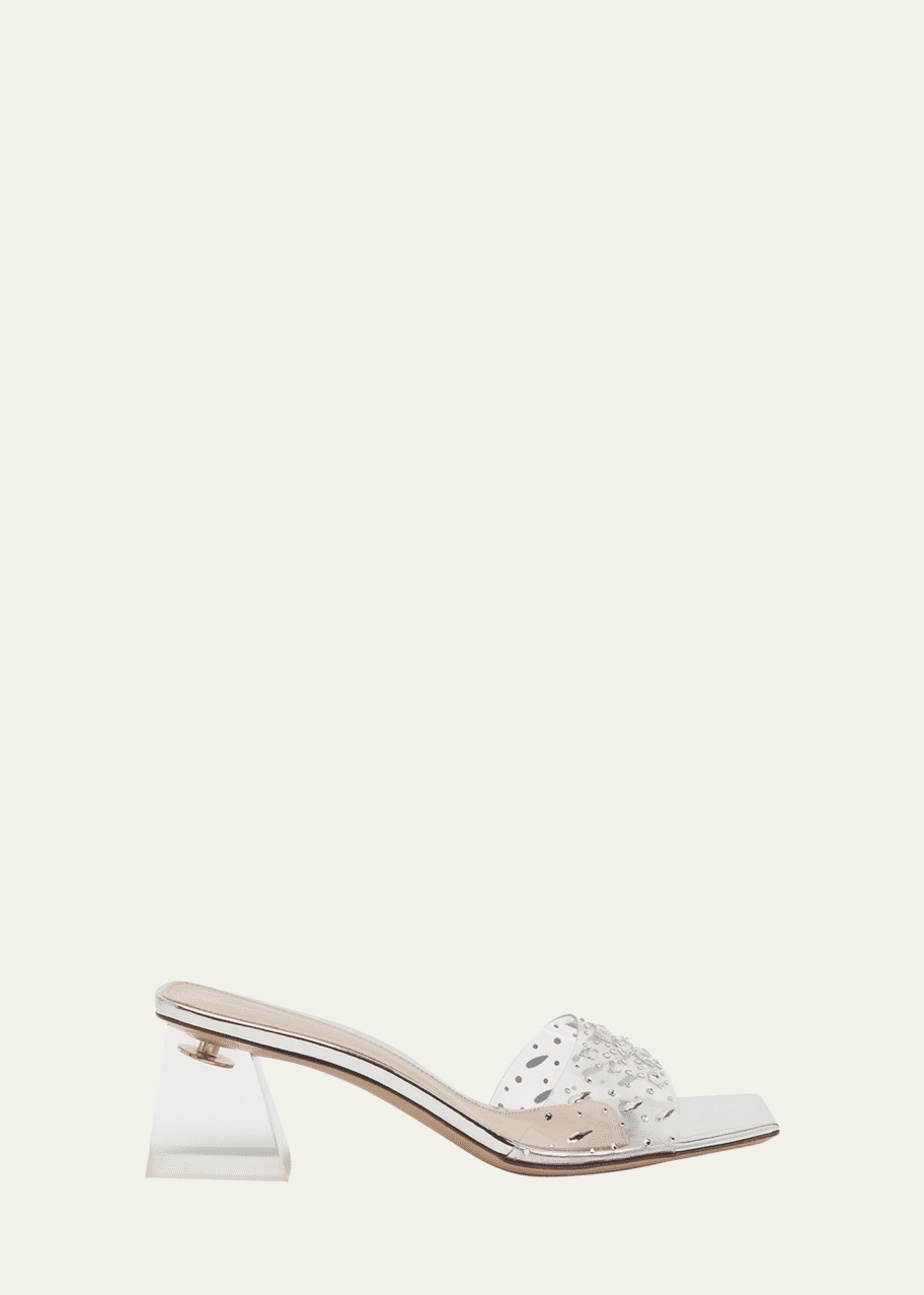 Gianvito rossi clear on sale mules