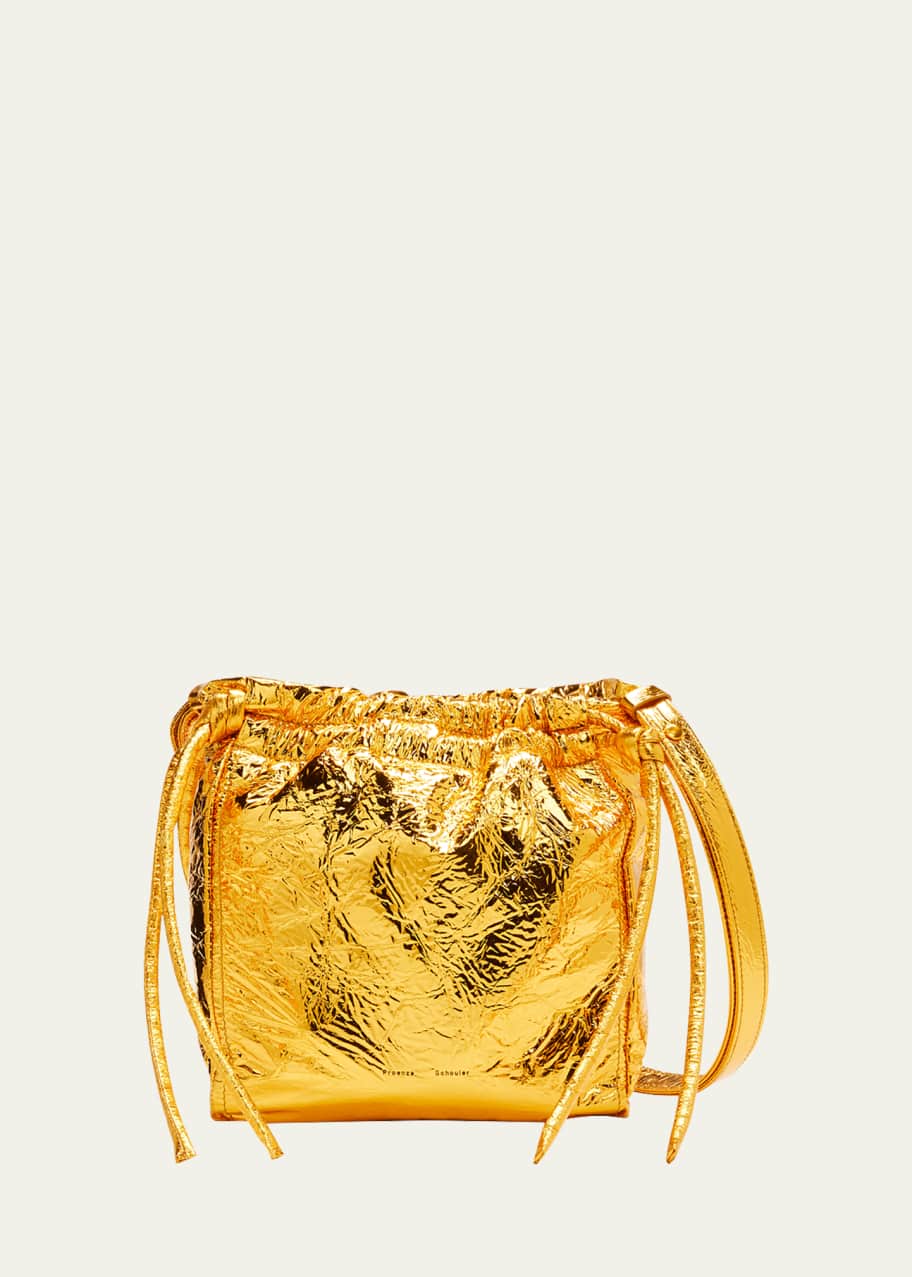 Proenza Schouler Metallic Lambskin Drawstring Pouch Crossbody Bag Bergdorf Goodman